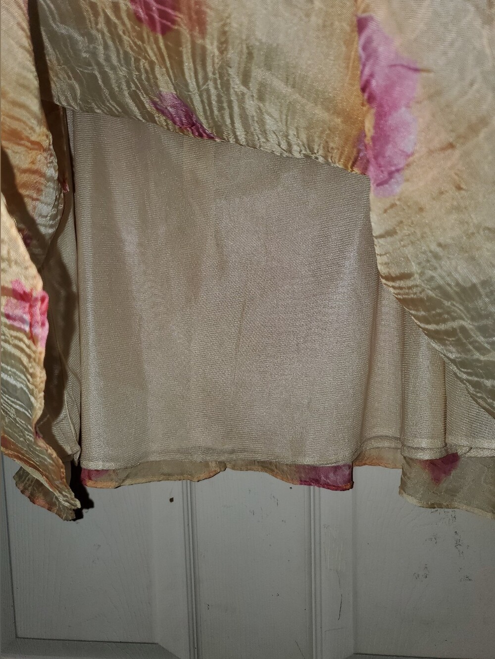 Vintage We Too Sportswear Y2K Pink Floral Butterfly Butter Yellow Mini Skirt - Picture 6 of 12